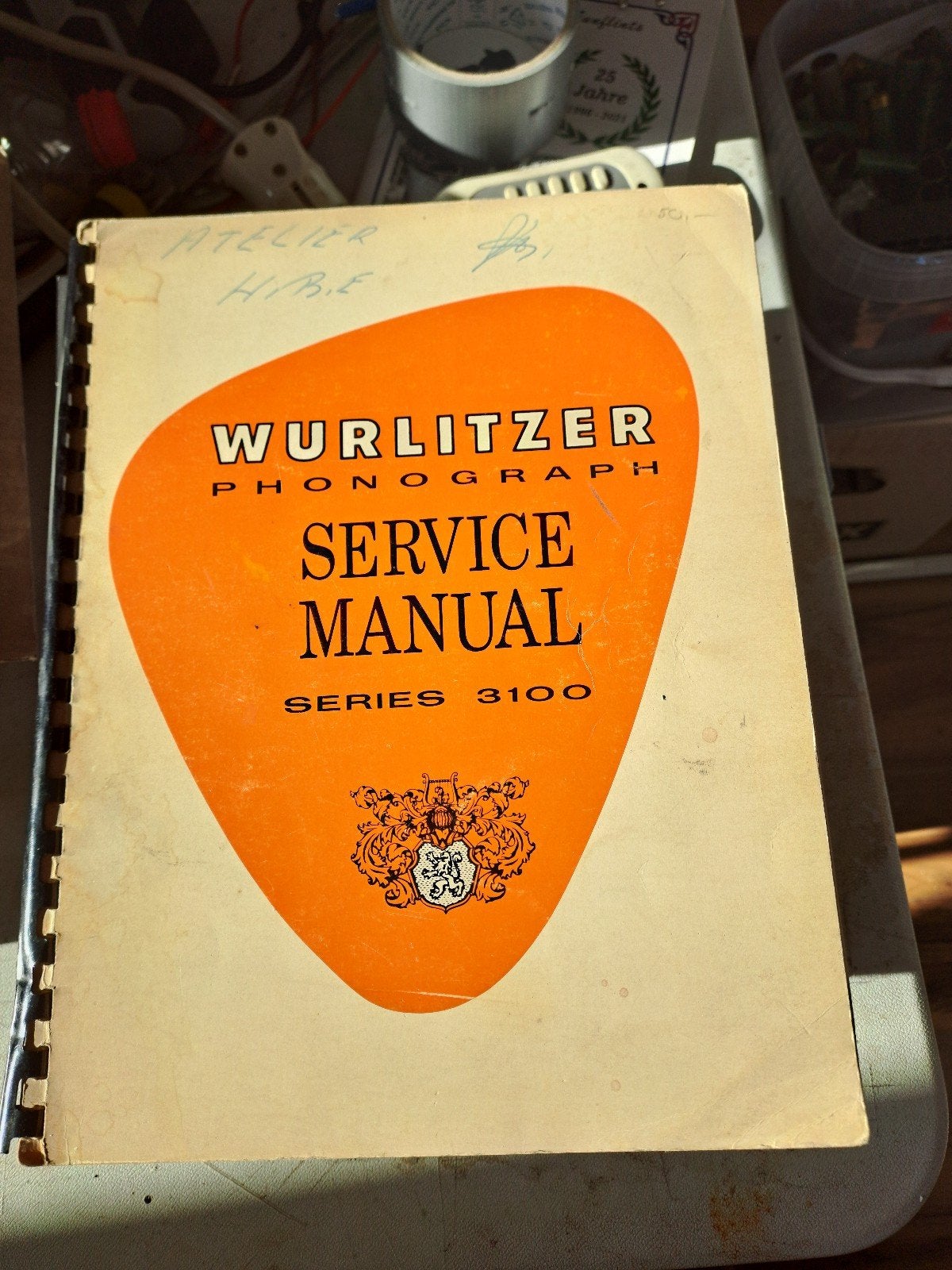 Wurlitzer Phonograph Service Manual Serie 3100, Verzamelen, Ophalen of Verzenden, Gebruikt
