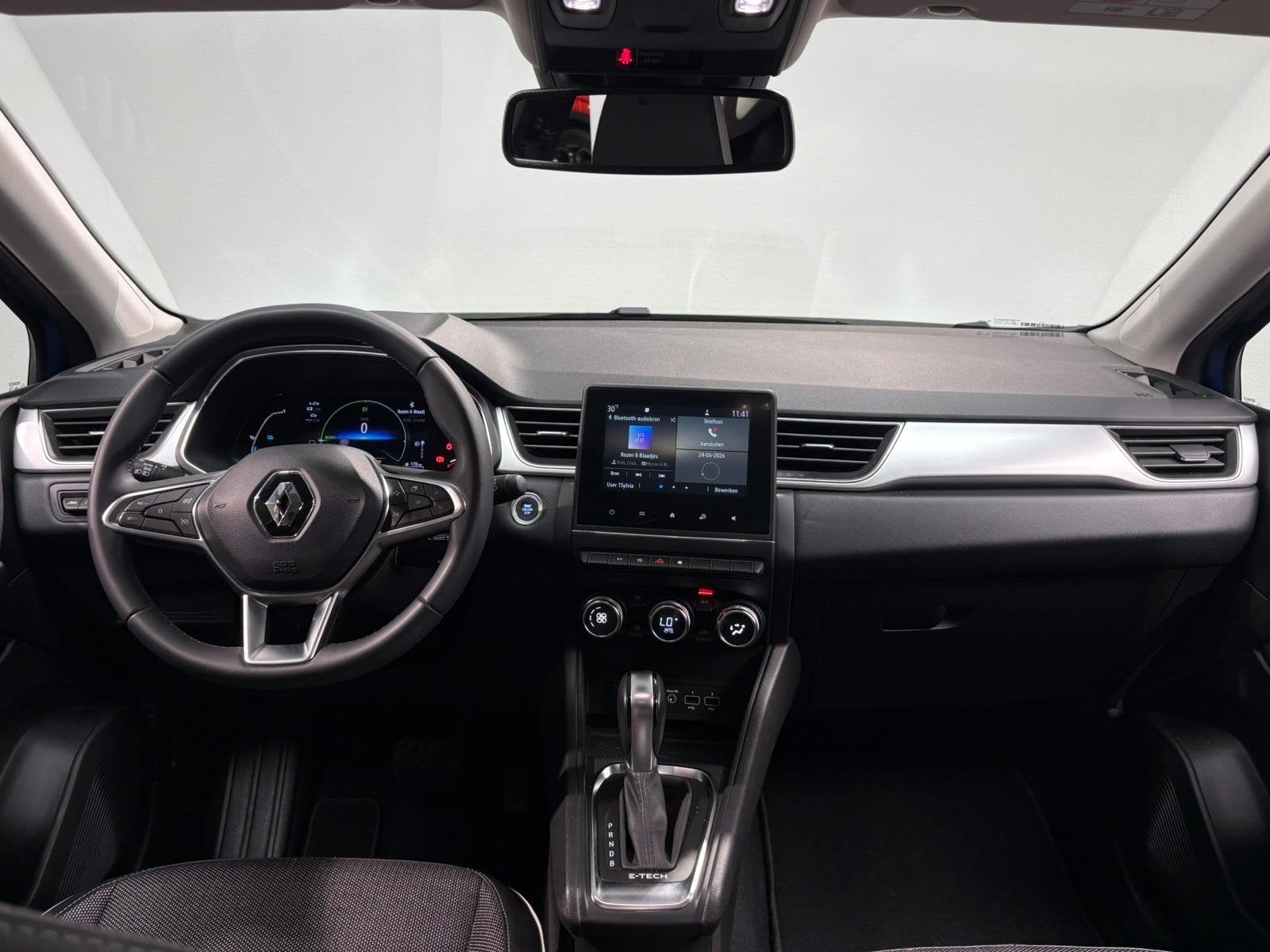 Renault Captur 1.6 E-Tech full hybrid 145 techno | Camera |C, Gebruikt, Blauw, Leder en Stof, Bedrijf