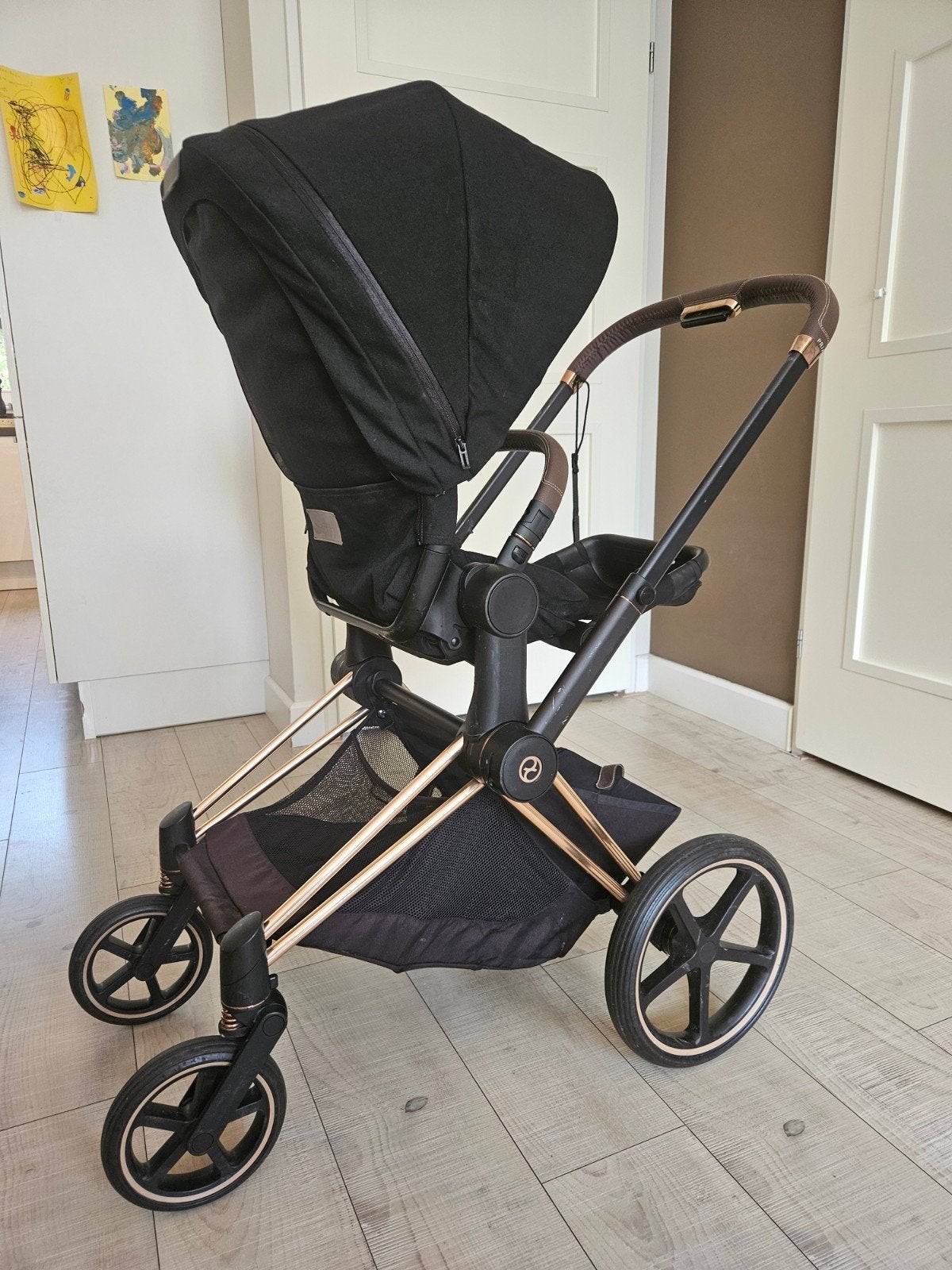 Cybex Priam 3 rose gold  kinderwagen 3-in-1 met autostoen, Kinderen en Baby's, Kinderwagens en Combinaties, Ophalen, Zo goed als nieuw