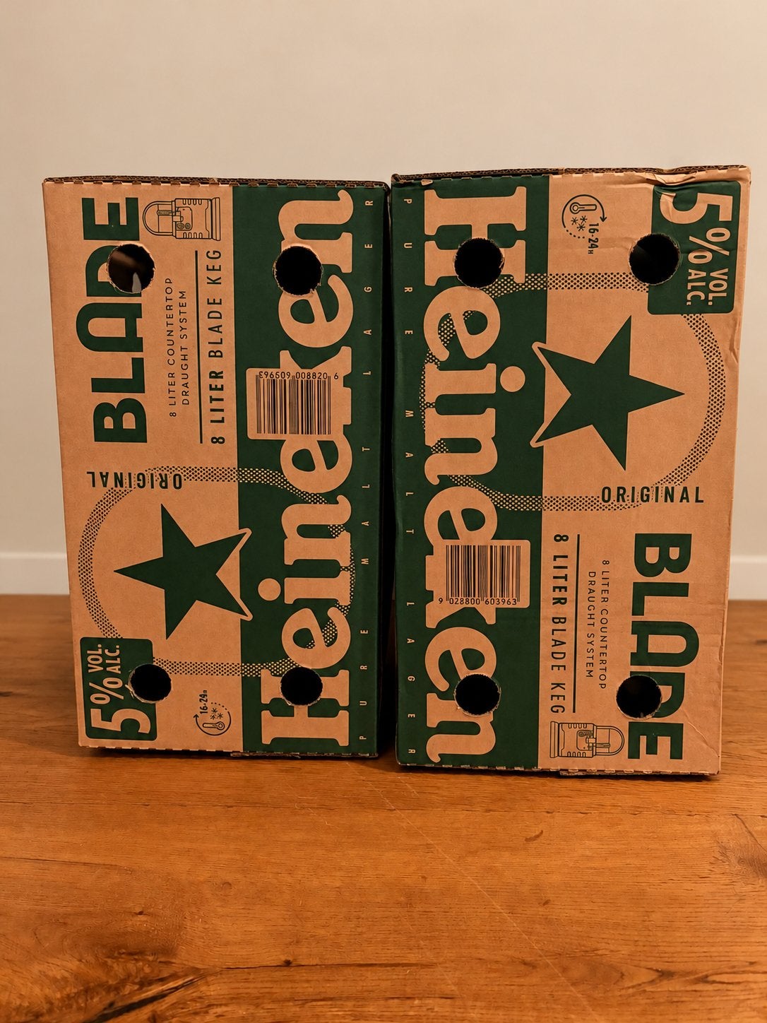 Heineken Blade 8 Liter Fust - 2 stuks, Ophalen