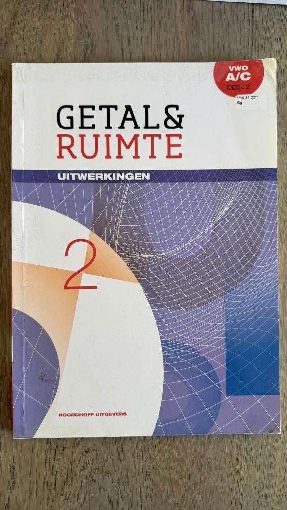 getal en ruimte uitwerkingen vwo a/c deel 2, Boeken, Ophalen of Verzenden, VWO