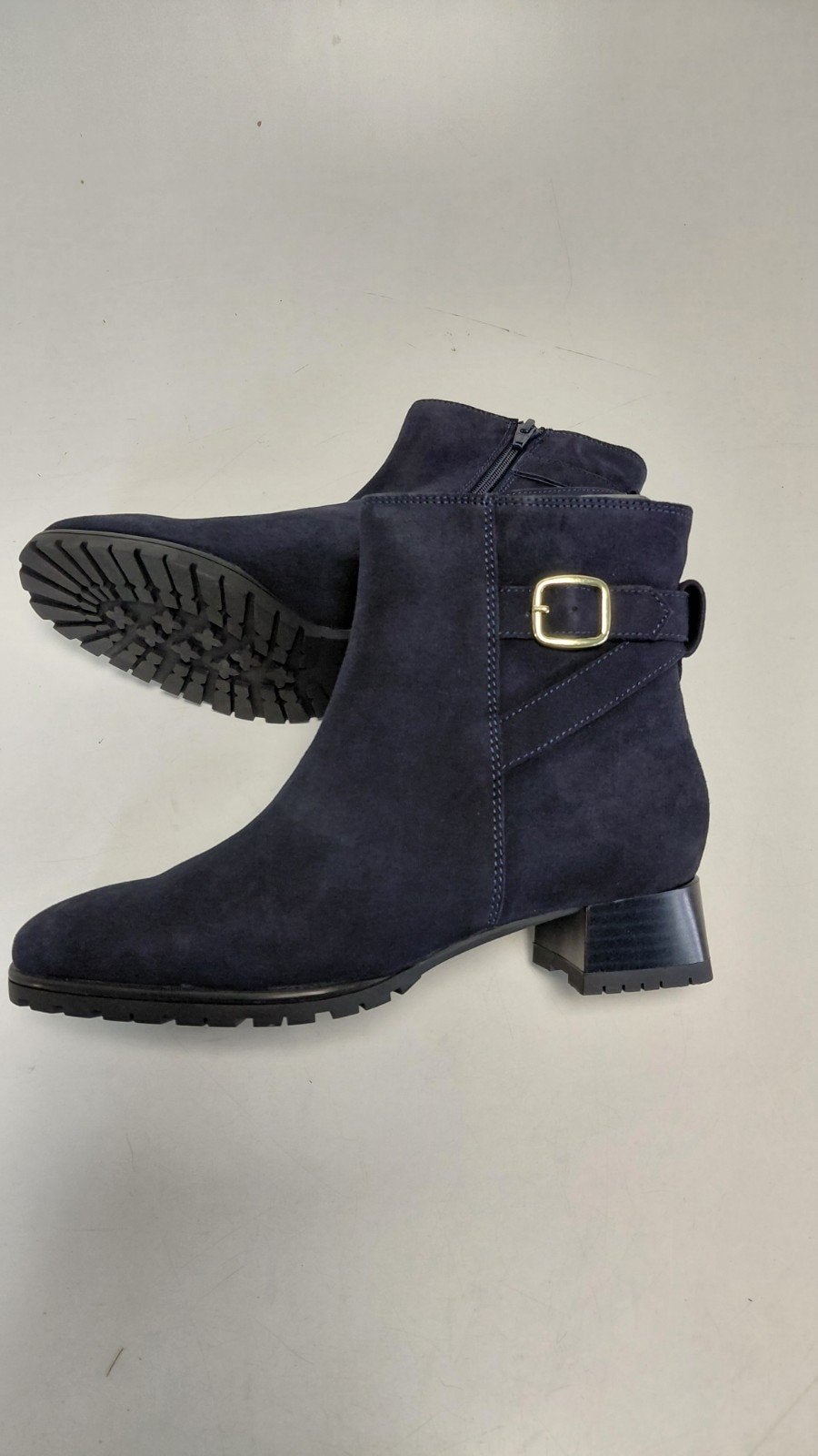 Nieuw in doos Ara marineblauwe suède enkellaarsjes maat 37, Blauw, Lage of Enkellaarzen, Nieuw, Ophalen of Verzenden