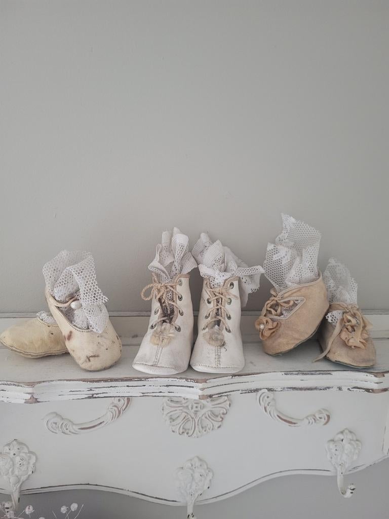 Charmante Oude Brocante Babyschoentjes, Ophalen of Verzenden