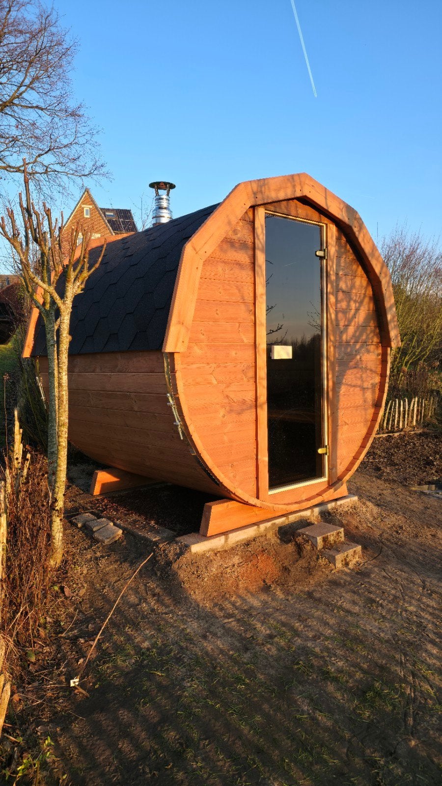 2M Barrel Sauna Gratis Levering en Plaatsing - 10% KORTING, Sport en Fitness, Sauna, Ophalen of Verzenden, Nieuw, Complete sauna