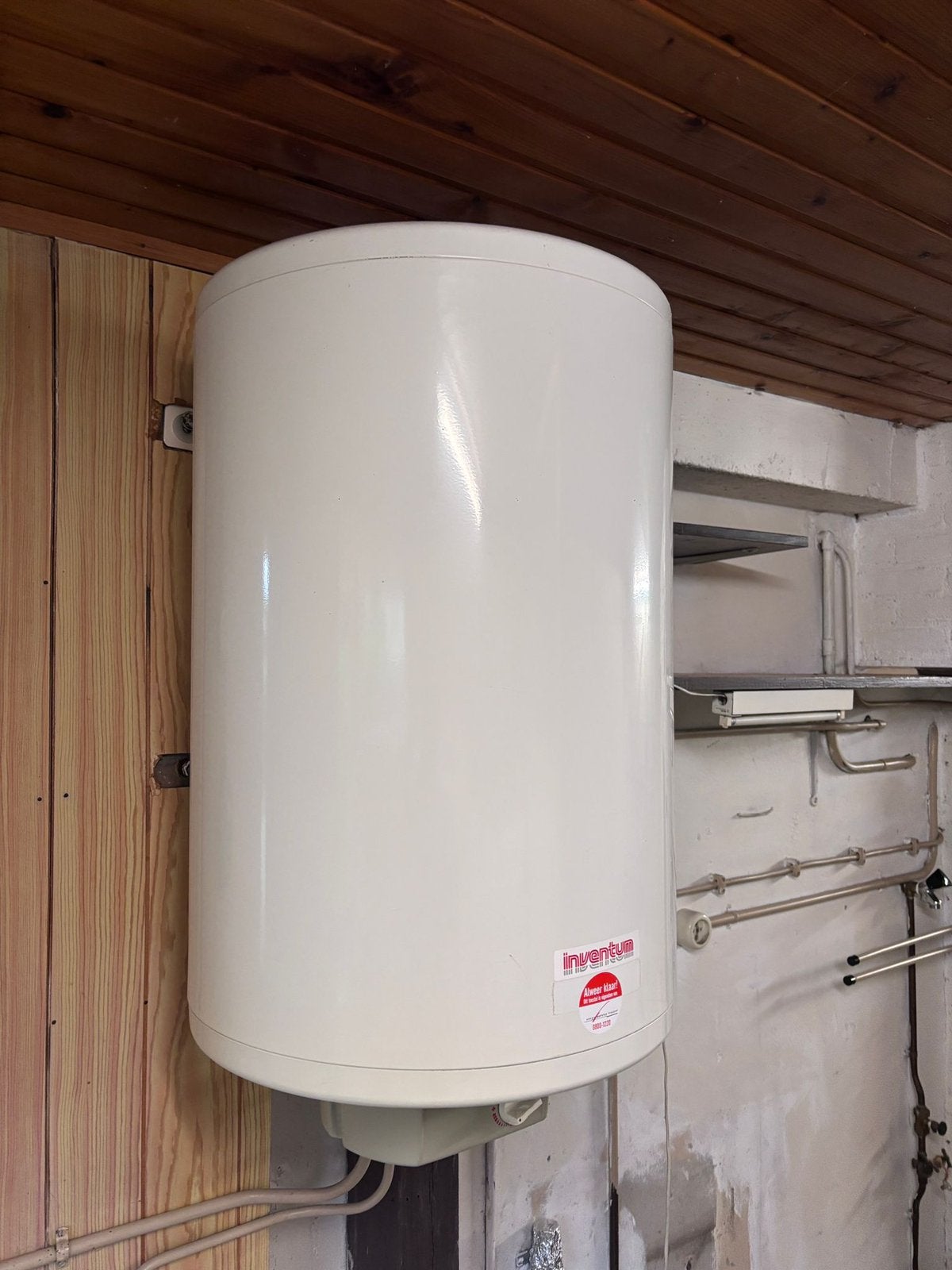 Inventum EDR 80 liter elektrische boiler – 1000W, Ophalen, Gebruikt, 20 tot 100 liter, Boiler