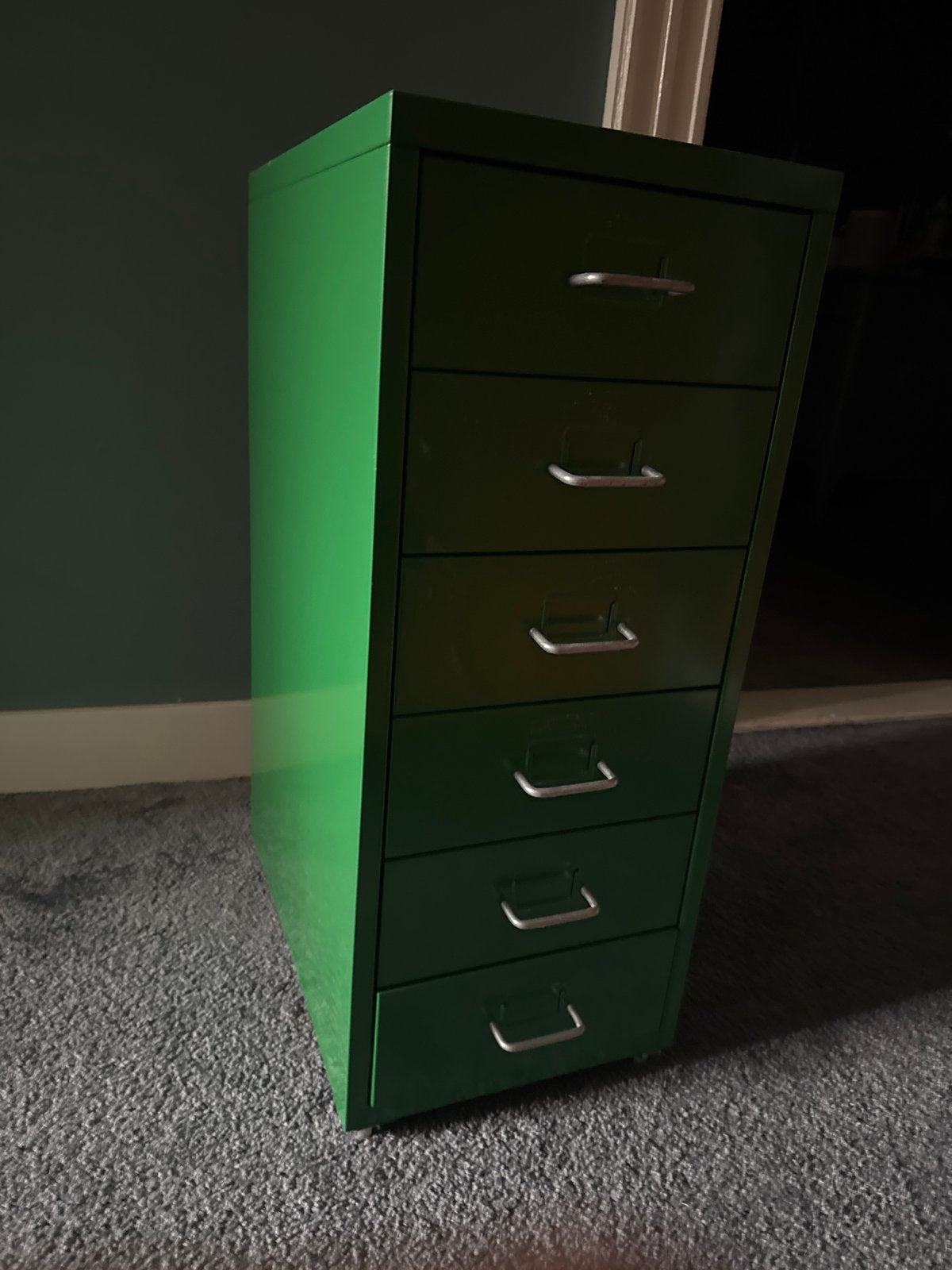 Groene ikea helmer ladekast met 6 lades, Huis en Inrichting, Ophalen of Verzenden, Gebruikt