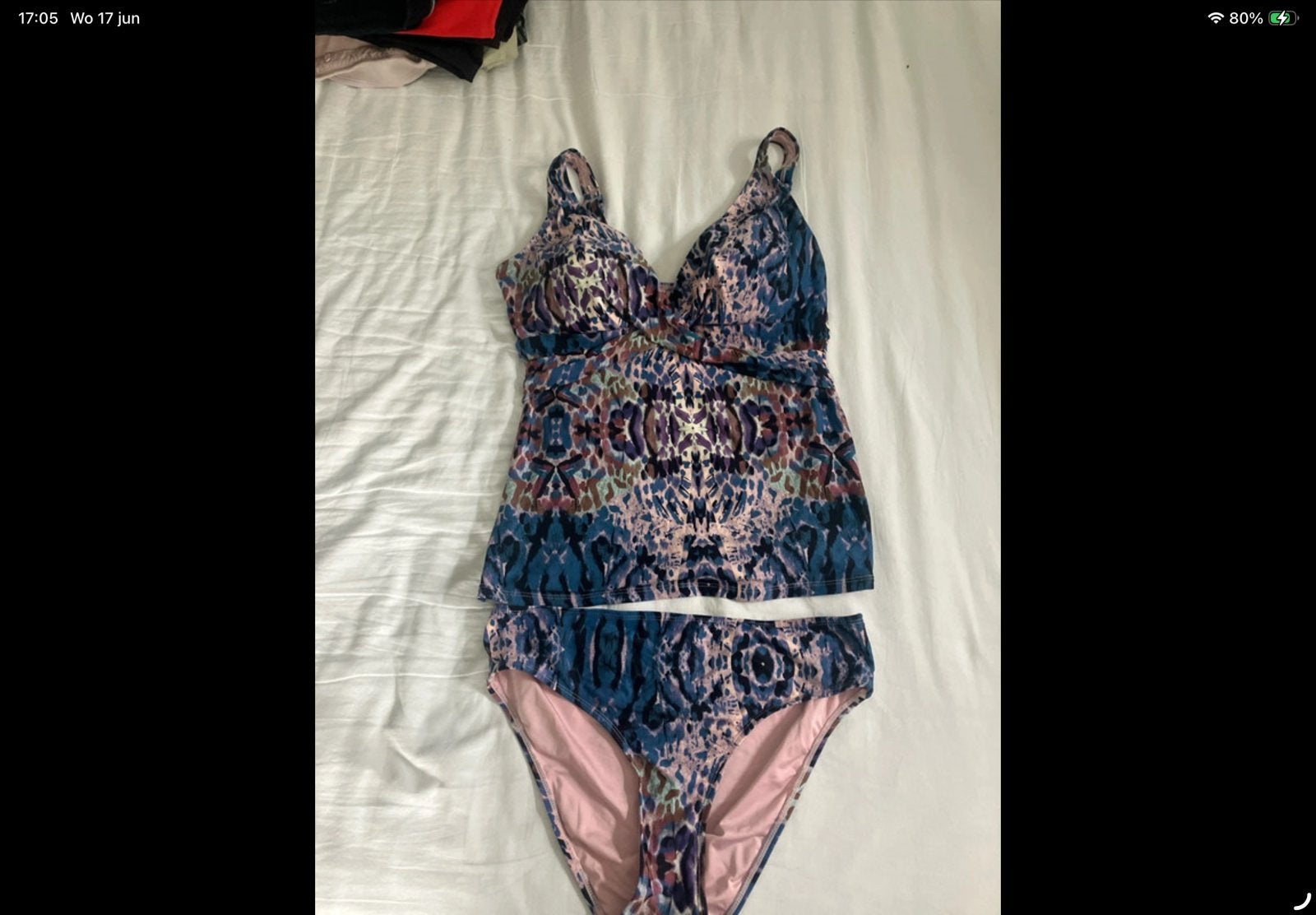 Livera bikini/tankini top en broekje, zgan, Ophalen of Verzenden, Nieuw, Blauw, Bikini
