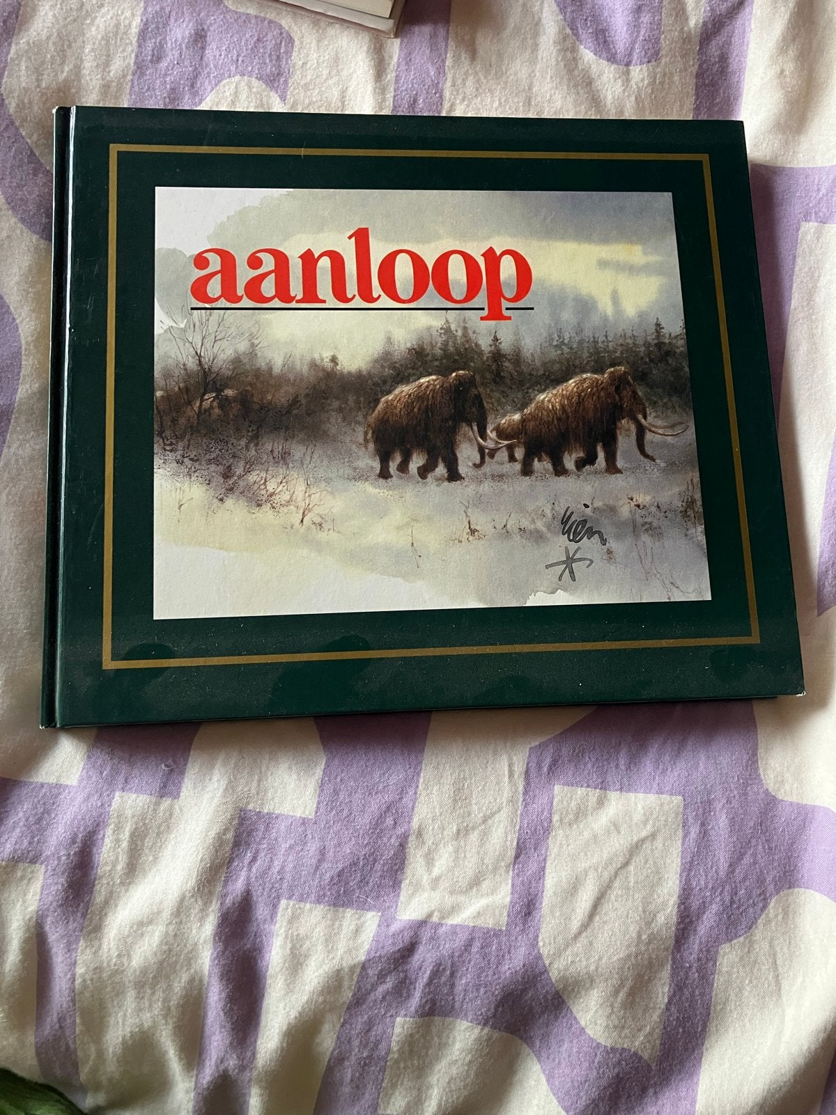 Aanloop - Boek met mammoet illustraties, Boeken, Ophalen, 20e eeuw of later, Zo goed als nieuw
