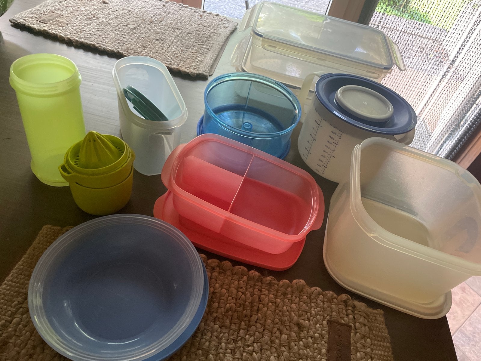 Diverse (Tupperware) set: bakjes, bekers, schalen en meer, Gebruikt, Overige kleuren, Overige typen, Ophalen of Verzenden