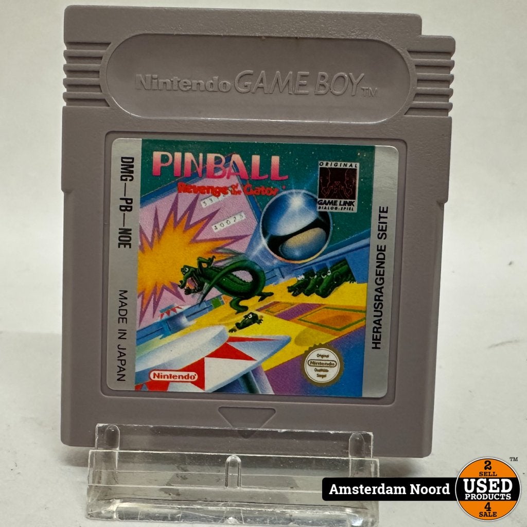 Nintendo GameBoy Pinbal Revenge Of The Carbon, Nintendo, Gebruikt, Support@nintendo.com, 11-1 Hokotate-cho, Kamitoba, Minami-ku
Kyoto 601-8501
Japan