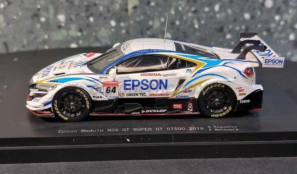 Epson Modulo NSX-GT super GT 500 2018 1:43 Ebbro 041, Verzenden, Nieuw, Auto, Overige merken