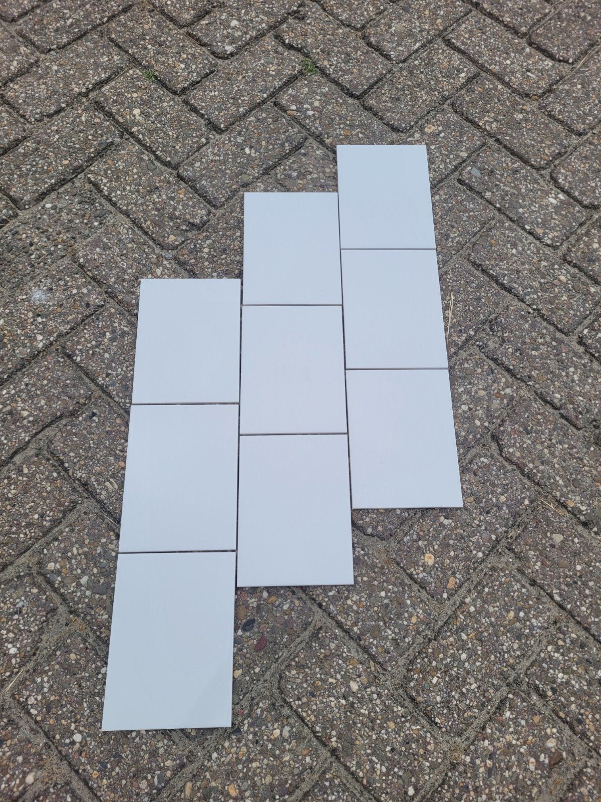 32.5 m2 wandtegels wit glans, Ophalen, Nieuw, 10 m² of meer, 20 tot 40 cm