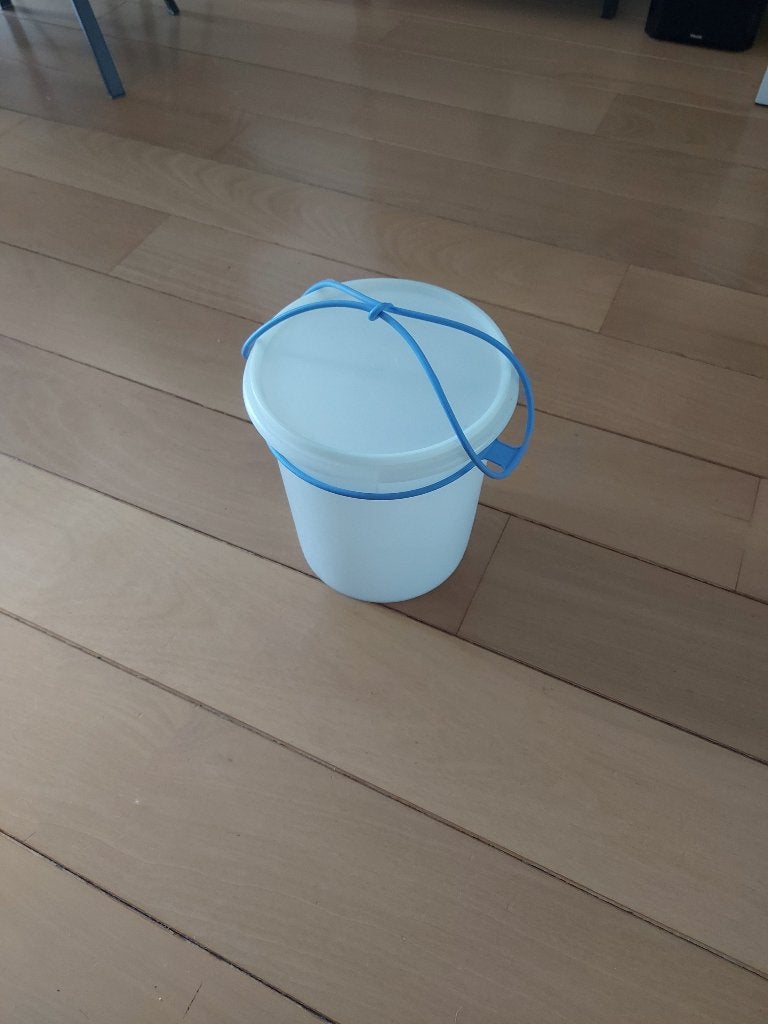 Tupperware wasemmer met handvat, Ophalen of Verzenden, Zo goed als nieuw, Wit, Overige typen