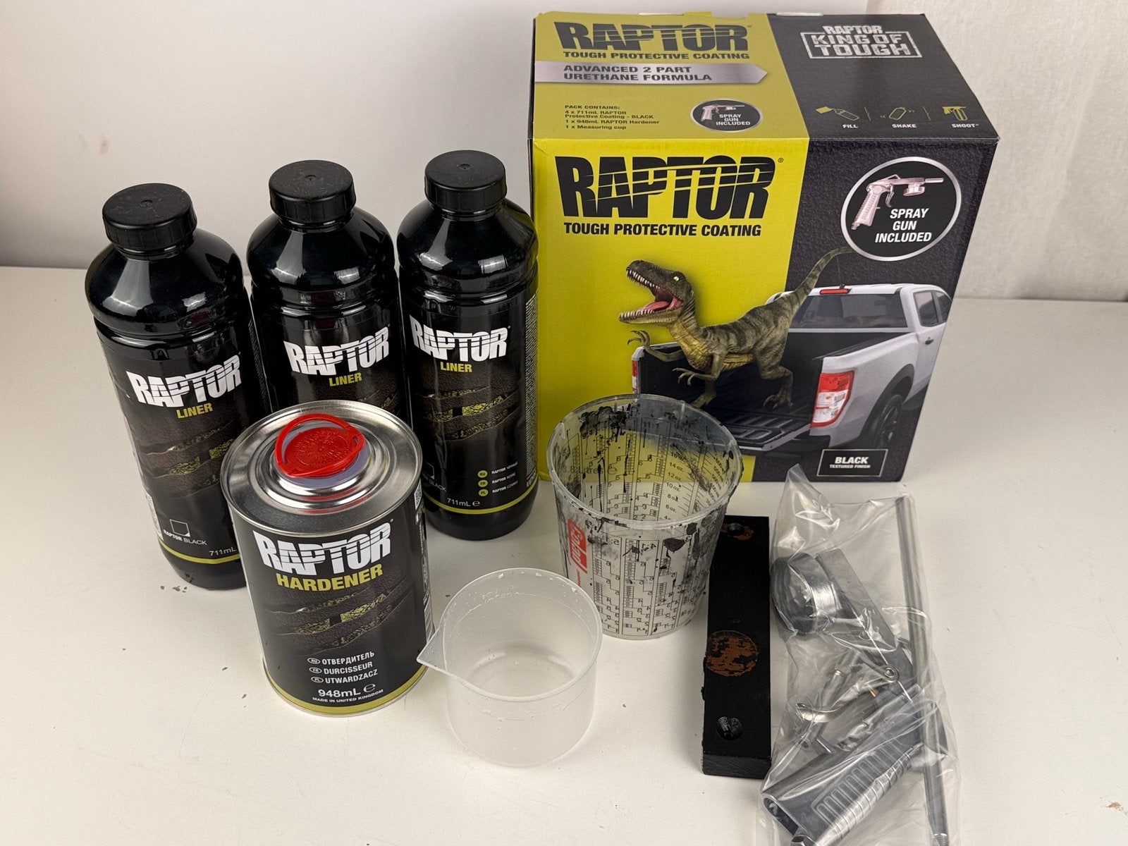 Raptor Liner Tough Protective Coating - Zwart (3/4), Zwart, Nieuw, Ophalen of Verzenden, Lak