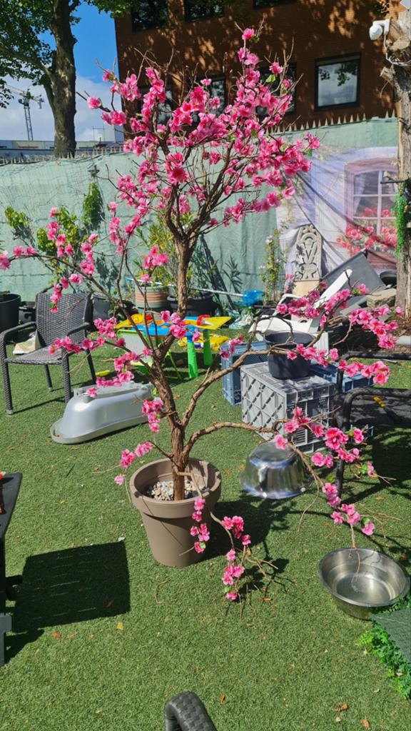 Kunst appelbloesemboompje - Roze bloesem, Huis en Inrichting, Woonaccessoires | Kunstplanten en Kunstbloemen, Ophalen, Binnen