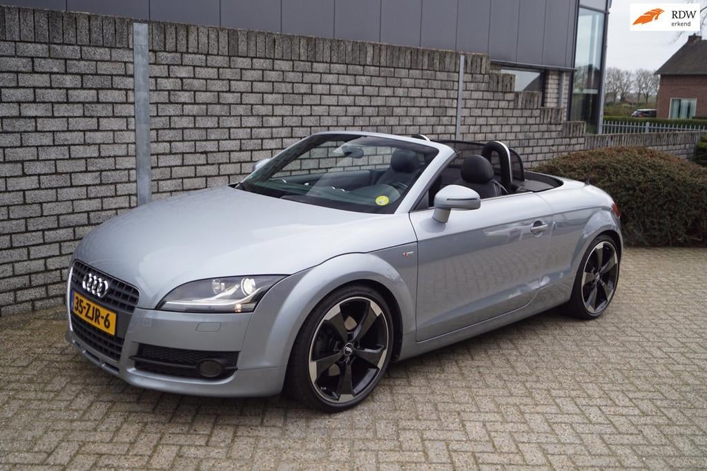 Audi TT Roadster 2.0 TFSI Quattro S Line Autom Leder Sportst, Gebruikt, Zwart, 4 cilinders, Leder