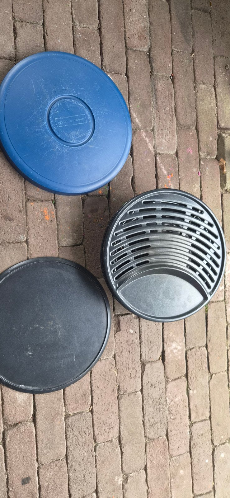 Campingas wokpit wokbrander met bbq grill, Ophalen, Gebruikt
