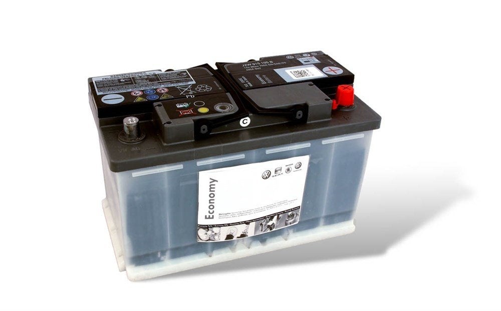 Origineel Volkswagen accu start stop 000915105CC, Ophalen of Verzenden, Gebruikt, Volkswagen