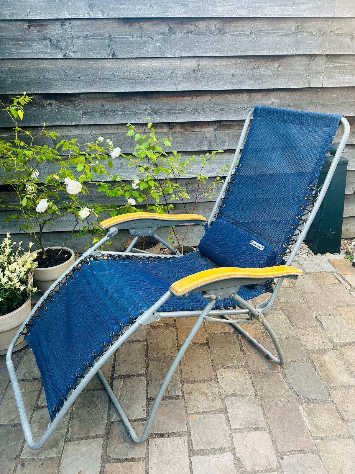 Verstelbare ligstoel Human Nature, Tuin en Terras, Ophalen, Gebruikt, Aluminium