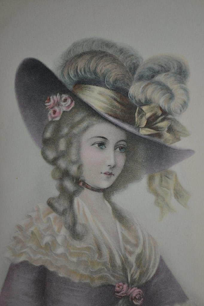 frankrijk 1907 nieuwjaar vrouw met hoed veren, Ophalen of Verzenden, Voor 1920, Gelopen, Sterren en Beroemdheden