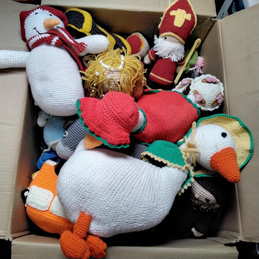 Diverse gehaakte knuffels, Kinderen en Baby's, Speelgoed | Knuffels en Pluche, Ophalen of Verzenden, Gebruikt, Overige typen