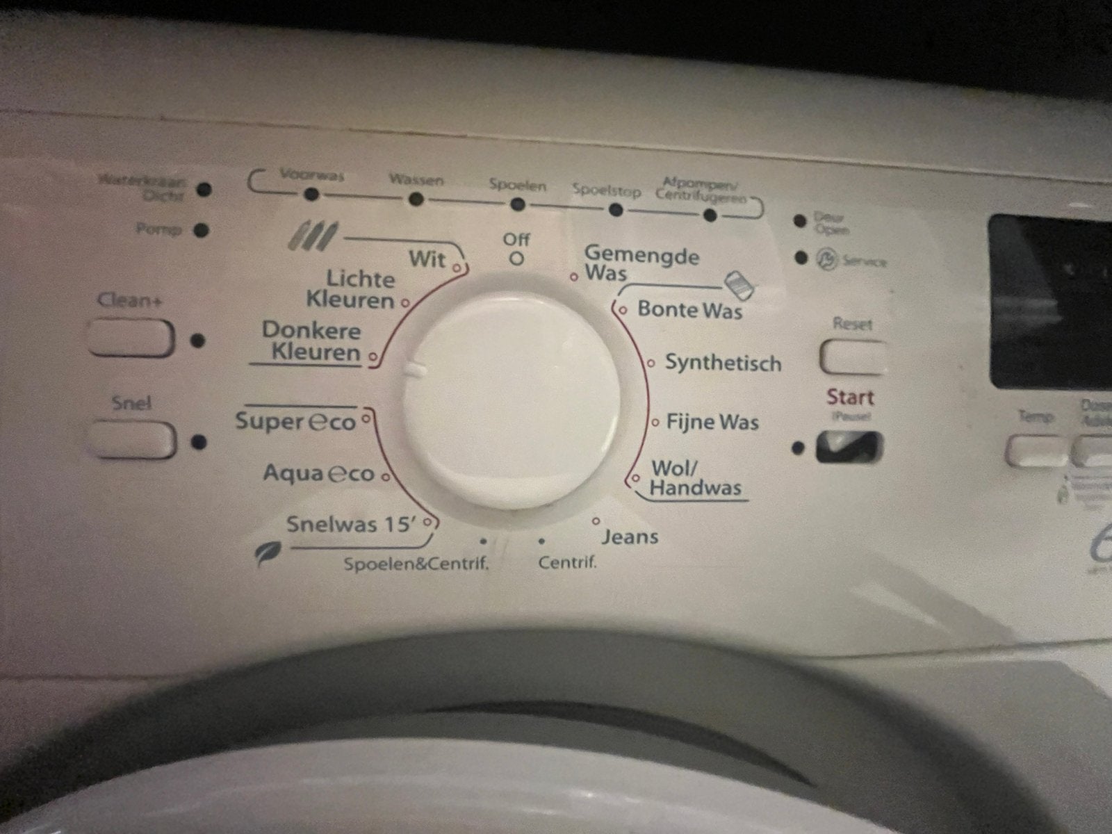 Whirlpool wasmachine, Ophalen, Gebruikt, Voorlader, 85 tot 90 cm