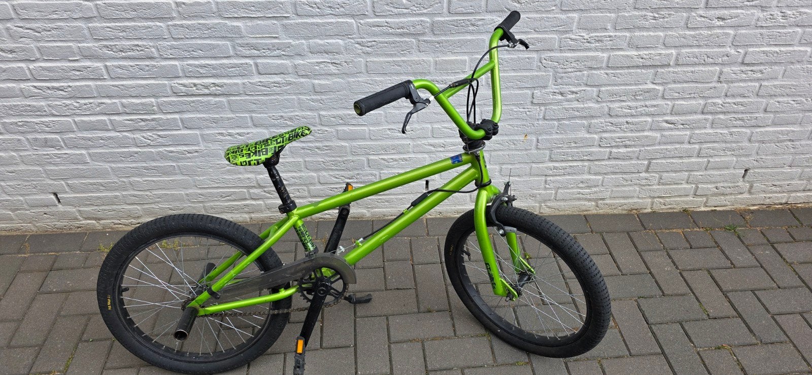 KHE BMX 20 inch Groen – Freestyle – 360 Stuur, Fietsen en Brommers, Fietsen | Crossfietsen en BMX, Ophalen, Gebruikt, Staal
