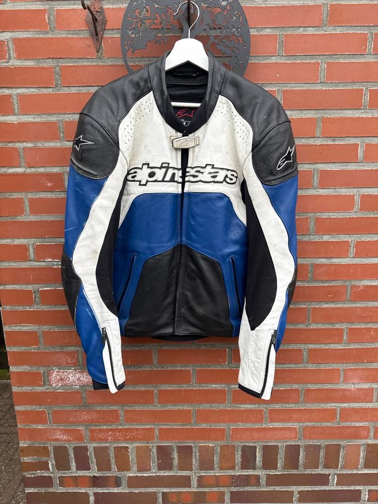 Alpinestars Leren Motorpak (broek jas handschoenen laarzen), Motoren, Ophalen of Verzenden, Tweedehands, Heren, Jas | leer