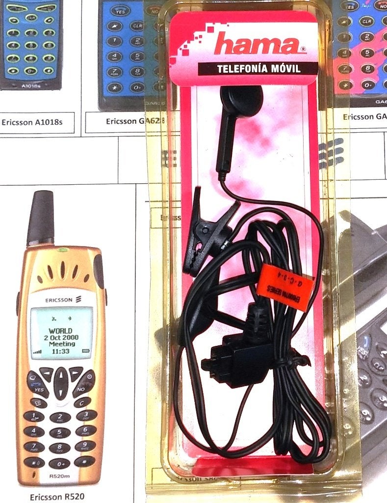 Hama Ericsson Portable Basic Hands Free Kit A1018S GA628 T10, Zwart, In gehoorgang (in-ear), Overige merken, Nieuw