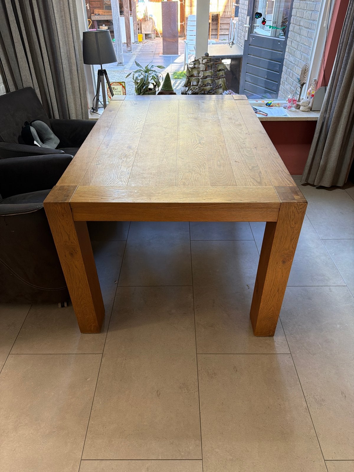 Henders & Hazel uitschuifbare eettafel, Gebruikt, 100 tot 150 cm, Eikenhout, Ophalen of Verzenden