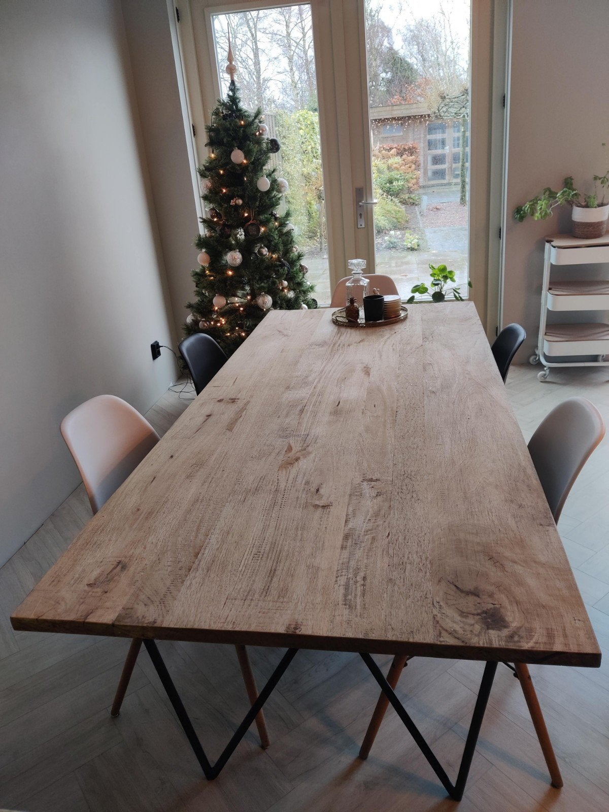 Riverdale eettafel te koop, Ophalen, Eikenhout, 50 tot 100 cm, Zo goed als nieuw