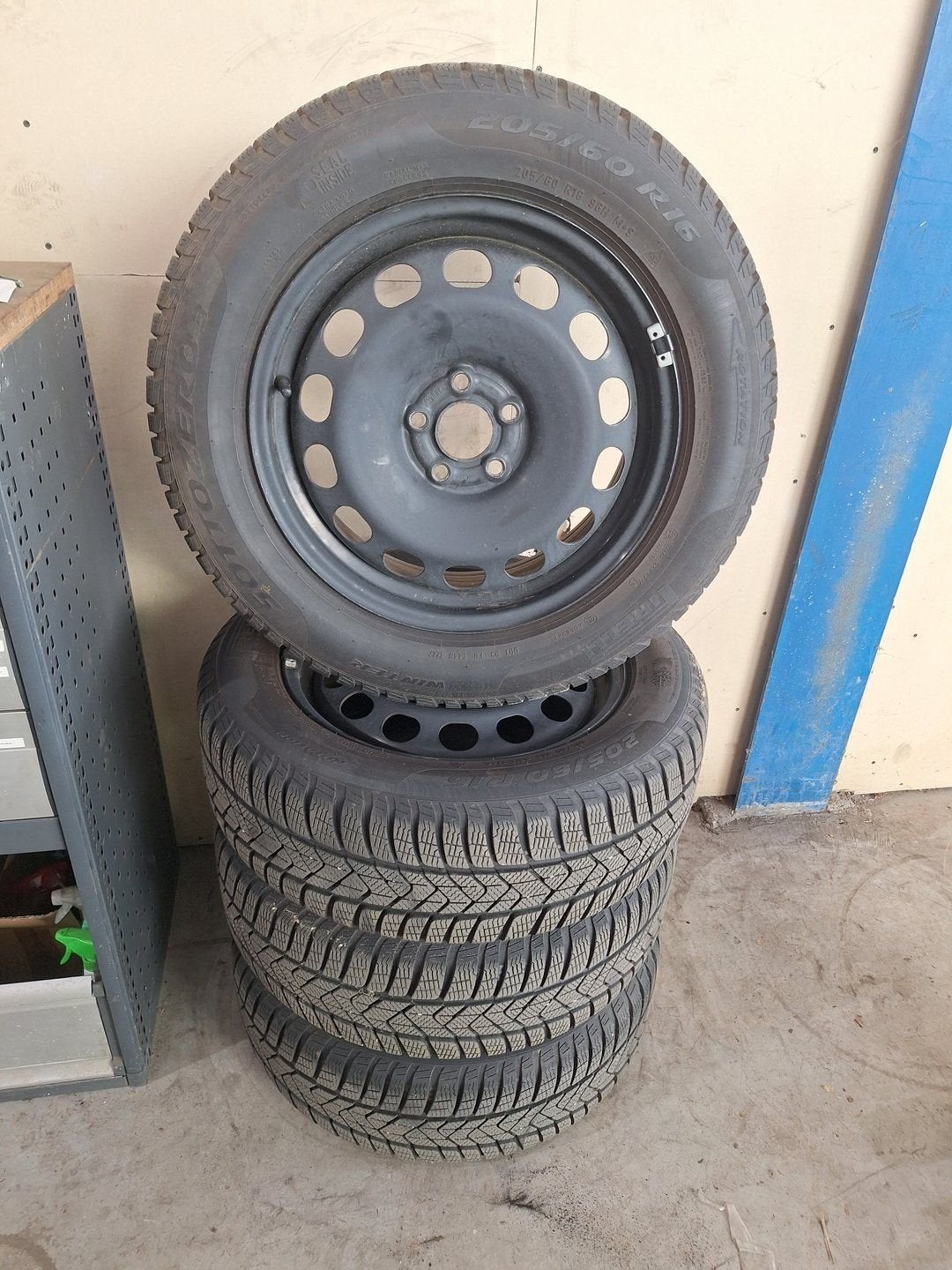 Seat Arona Winterset 16 Inch Staal, Auto-onderdelen, Banden en Velgen, Ophalen, Gebruikt, -, Banden en Velgen