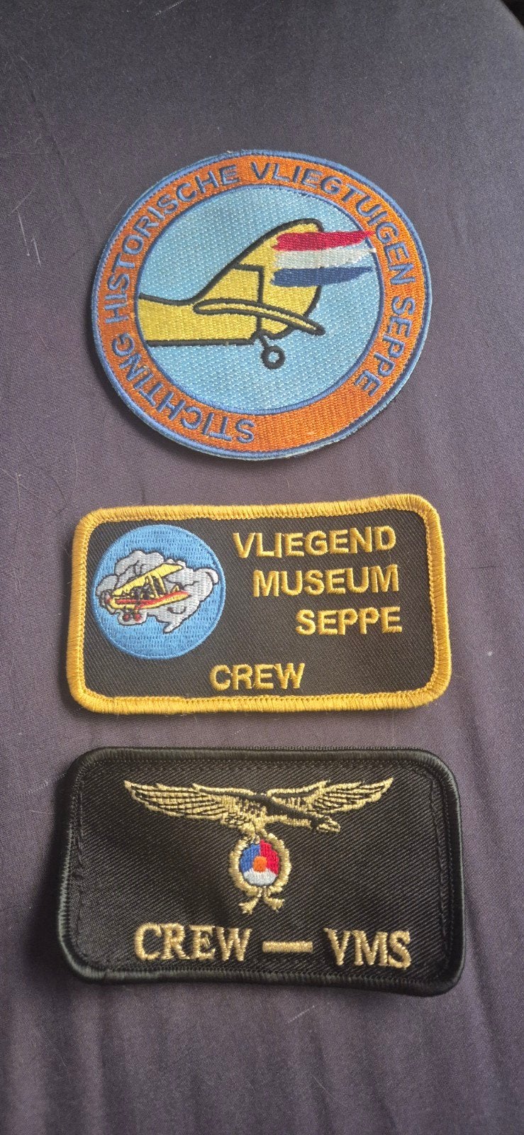 Patches Vliegend Museum Seppe - Historische Vliegtuigen, Ophalen of Verzenden