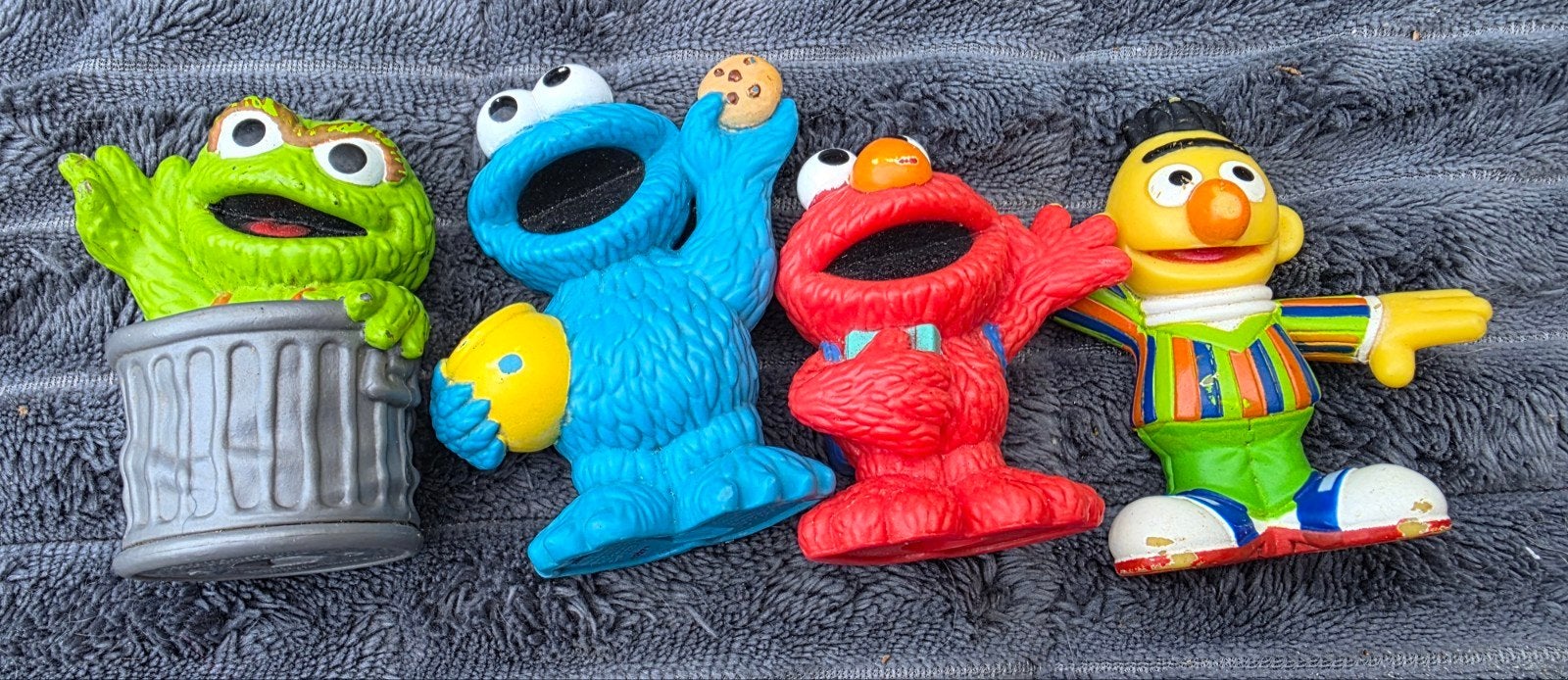 Sesamstraat Set - Oscar, Koekiemonster, Elmo, Ophalen of Verzenden, Gebruikt, Jongen of Meisje