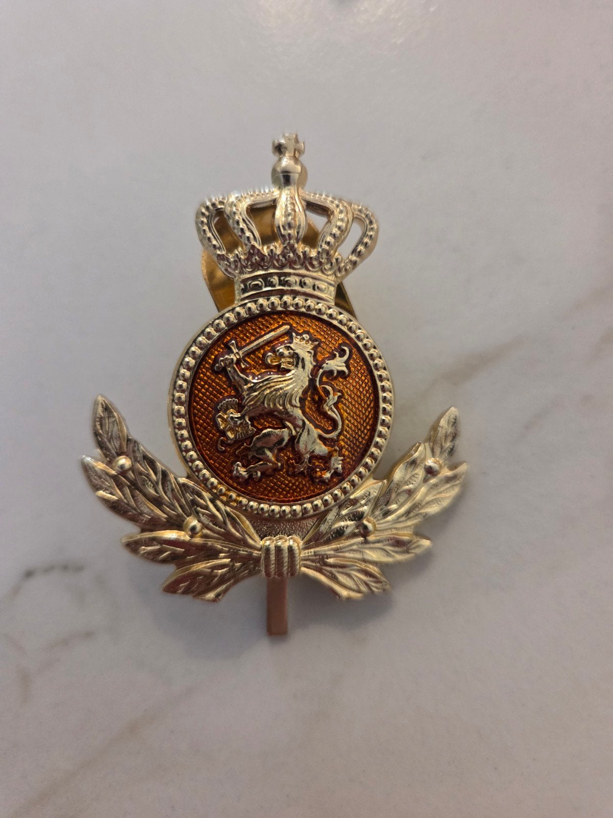 Landmacht pet embleem OOF, Ophalen of Verzenden, Landmacht, Nederland, Embleem of Badge