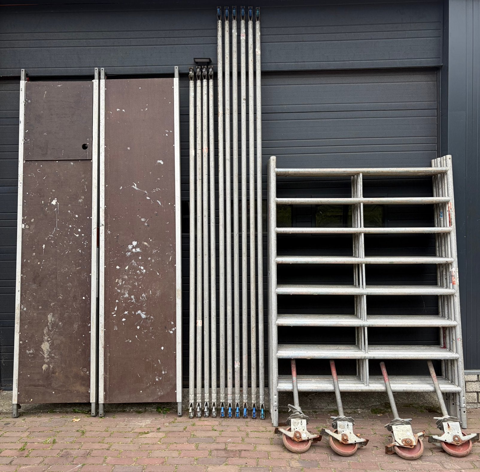 Layher rolsteiger 7.2m werkhoogte, Doe-het-zelf en Verbouw, Steigers, Ophalen of Verzenden, Zo goed als nieuw, Rolsteiger of Kamersteiger