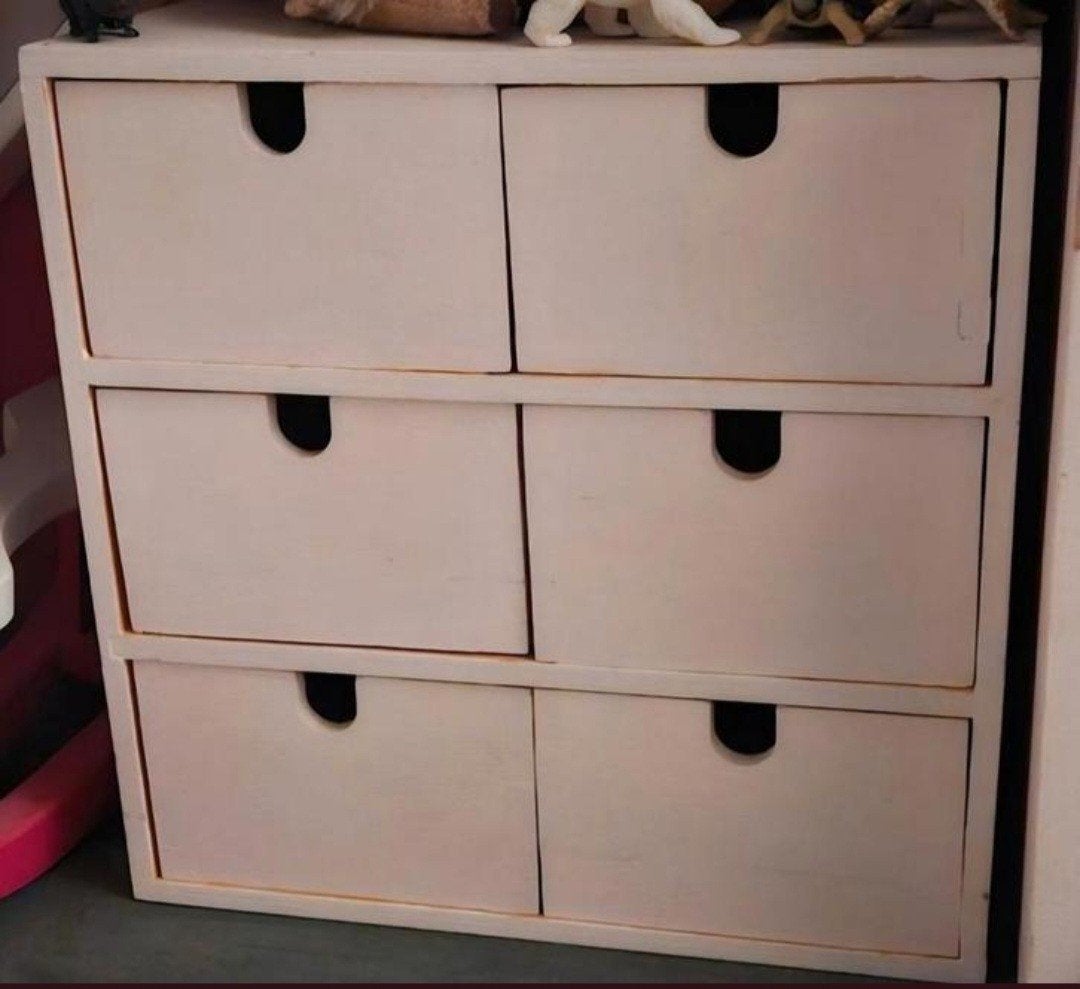 Mini ladekastje / hobbykastje / sieradenkastje - ophangbaar, Ophalen of Verzenden, Gebruikt