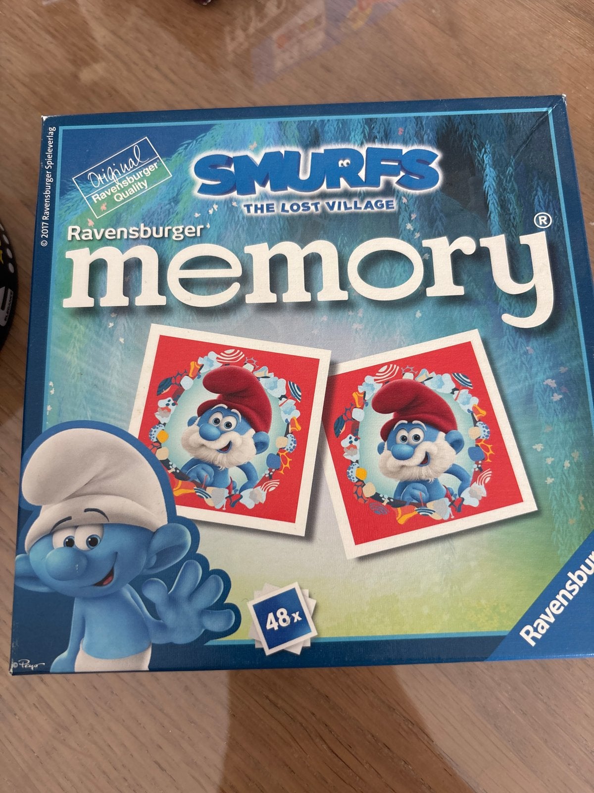 Smurfs The Lost Village Memory spel Ravensburger, Ophalen of Verzenden, Zo goed als nieuw, Jongen of Meisje