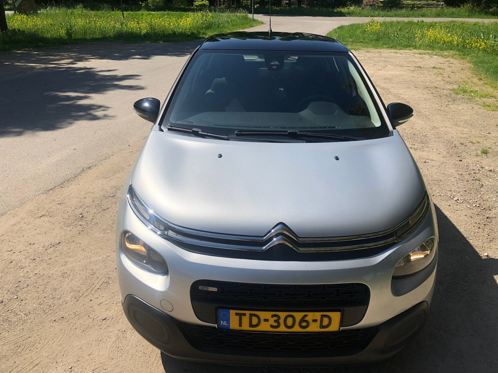 Citroën C3 1.2 Puretech 68pk 2017 Grijs, Auto diversen, Schadeauto's, Ophalen, 1199 cc, Handgeschakeld, Zilver of Grijs