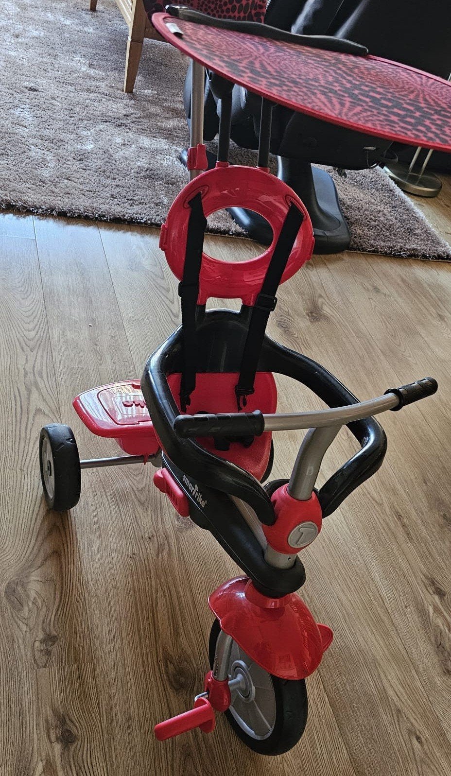 smartrike driewieler duwstang met zonnescherm en tas nieuw, Ophalen, Nieuw, Duwstang
