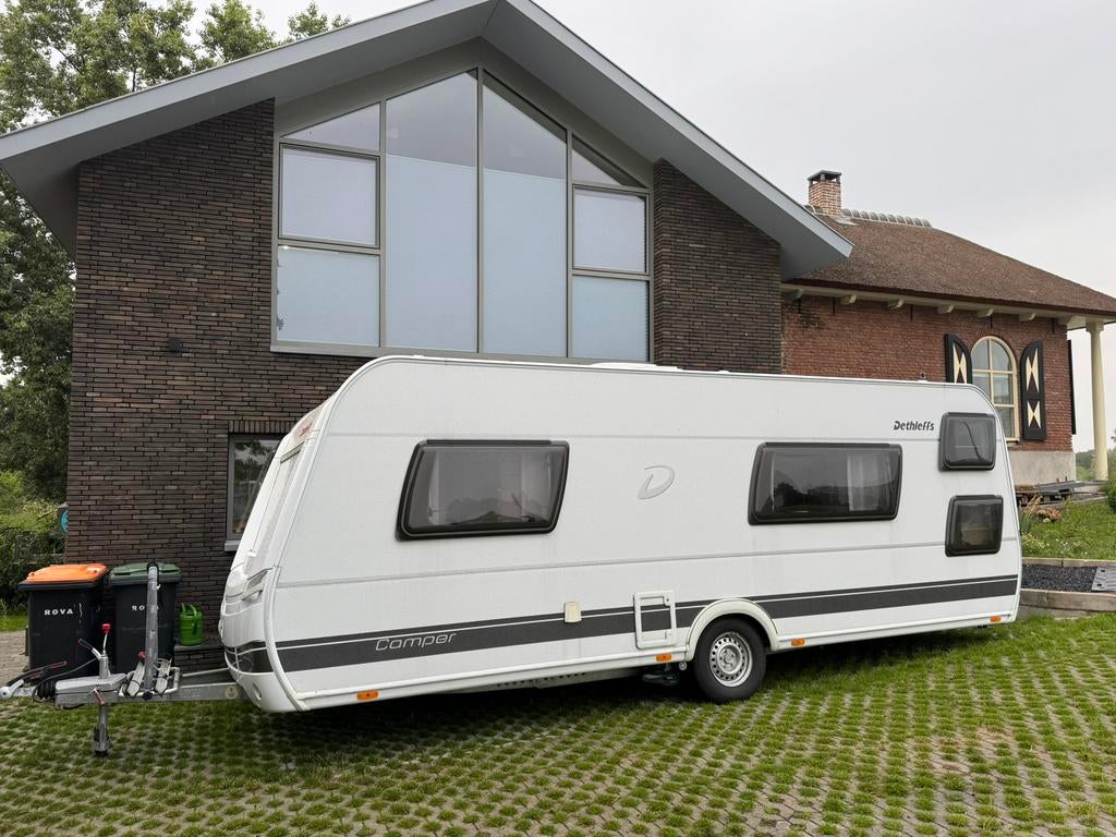 Dethleffs camper 560 stapelbed airco mover 2019, 7 tot 8 meter, Treinzit, Particulier, 2 aparte bedden