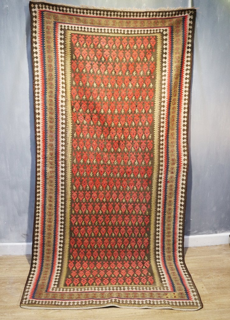 Perzische kelim 272 x 140 cm, Ophalen of Verzenden