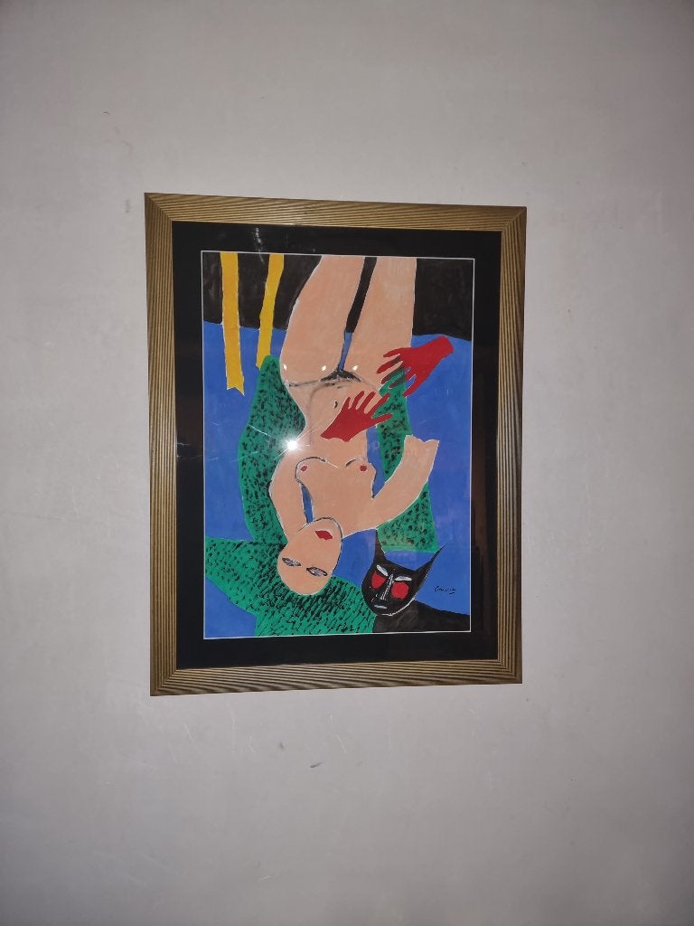 Prachtige Olie tekening Corneille klaar voor aan de muur, Antiek en Kunst, Ophalen