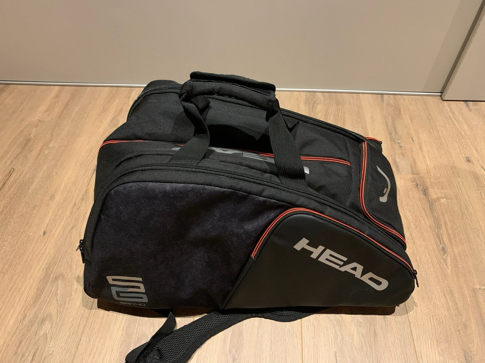 Head Padel Tas - Zwart met Rode Details, Ophalen, Zo goed als nieuw, Padeltas