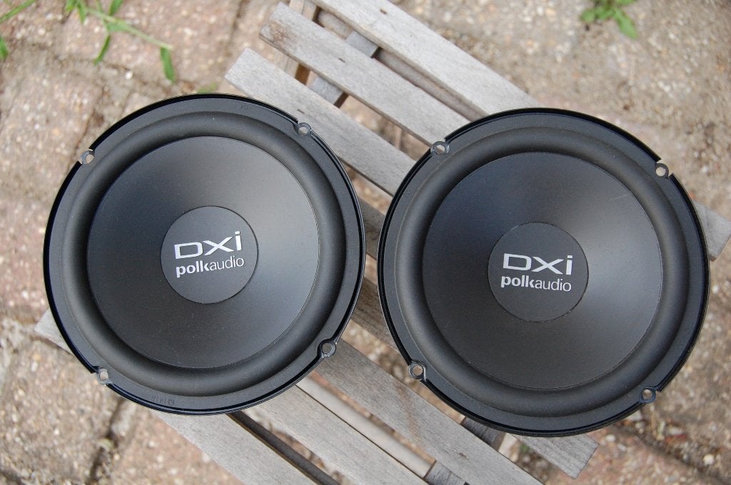 Polk Audio DXI 6500 "auto" speakers/woofers inlc. Grill., Ophalen of Verzenden, Zo goed als nieuw