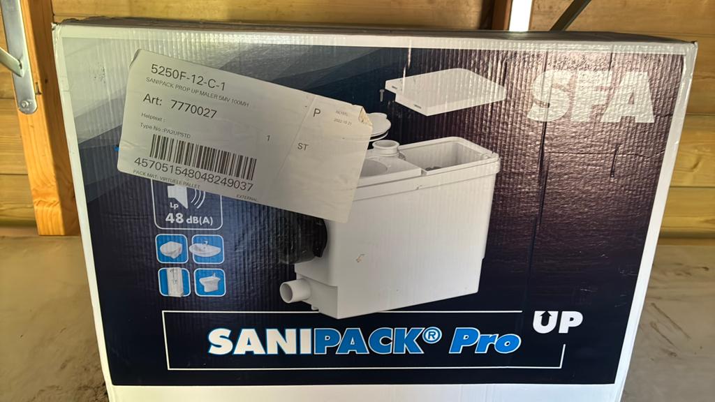 SaniPack Pro Up Sanibroyeur, Doe-het-zelf en Verbouw, Sanitair, Ophalen of Verzenden, Nieuw, Toilet