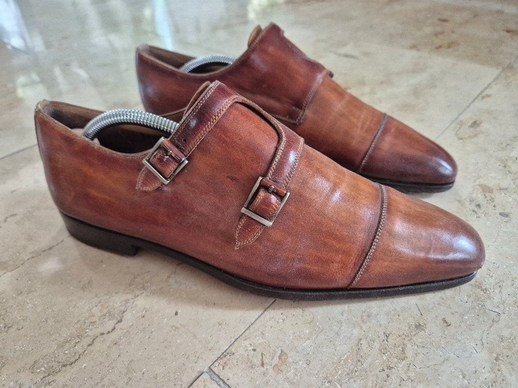 Magnanni cognac gesp 39 1/2, Kleding | Heren, Schoenen, Ophalen, Bruin, Magnanni, Gespschoenen