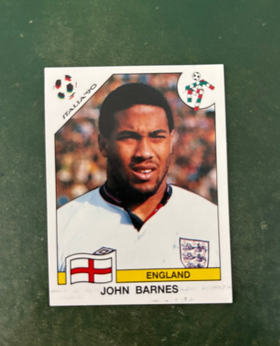 Panini plaatje John Barnes Engeland WK 1990, Verzamelen, Sportartikelen en Voetbal, Ophalen of Verzenden, Zo goed als nieuw