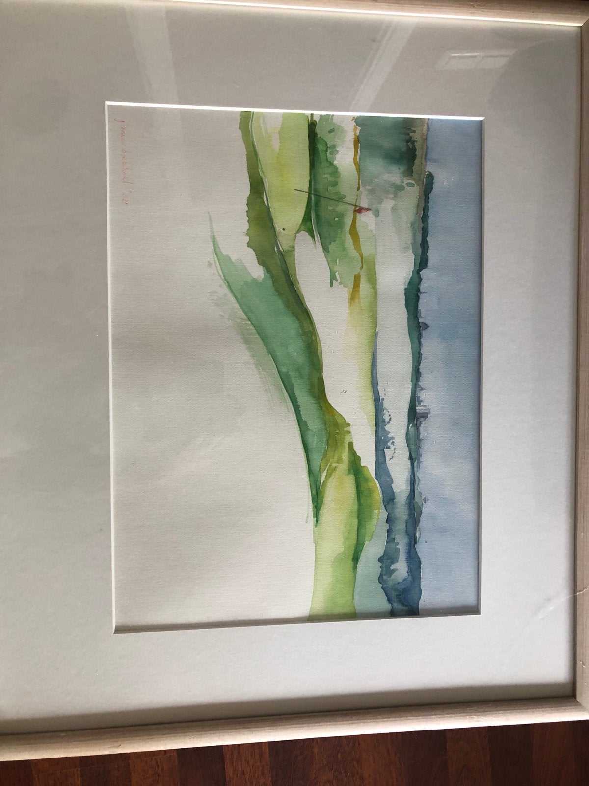 Minimalistisch aquarel van Janice Boekholt, Ophalen, Tekening, Aquarel, Gesigneerd