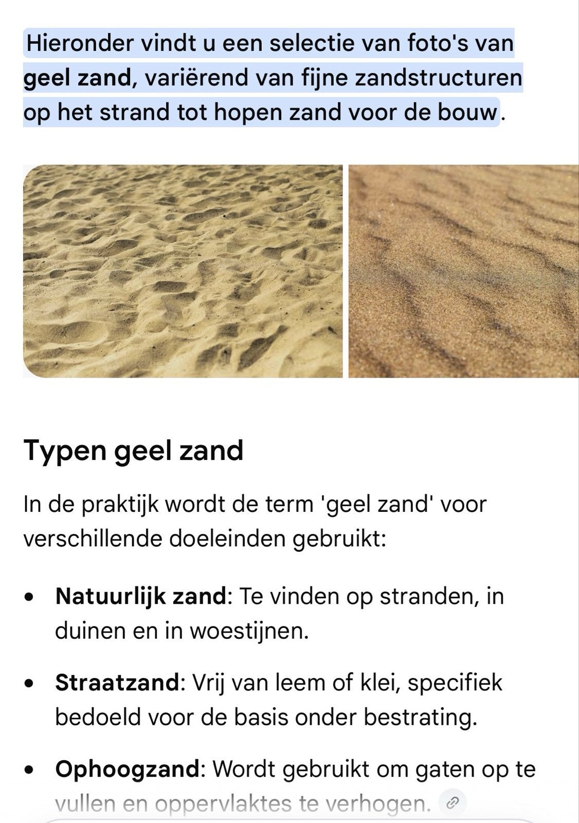 Gezocht!! Gele zand, Tuin en Terras, Zand, Ophalen of Verzenden, Ophoogzand